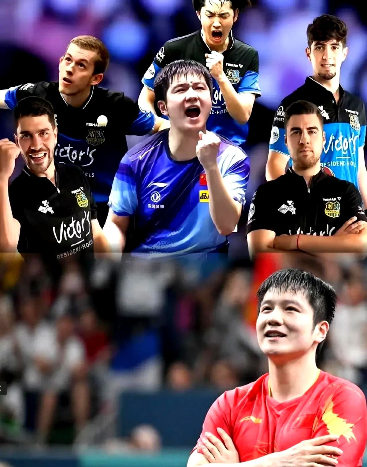 德国队横扫英格兰队，樊振东惊艳四座